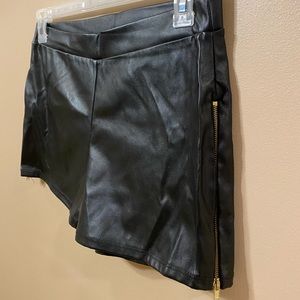 Leather shorts